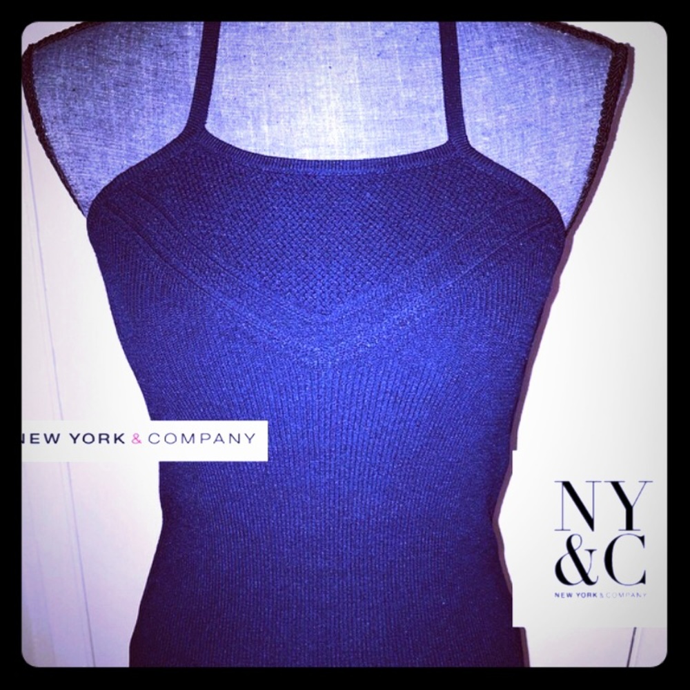 💚NY&Co 7th Avenue Blue Halter Top☀️🏝🍍